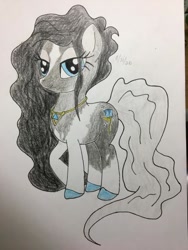 Size: 406x541 | Tagged: safe, artist:carty, imported from derpibooru, oc, oc only, oc:crystal lynn, earth pony, pony, lined paper, solo