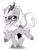 Size: 4040x5368 | Tagged: safe, artist:nekoshiei, imported from derpibooru, oc, oc only, oc:windshear, kirin, commission, cute, female, glasses, grayscale, kirin oc, kirinbetes, looking at you, manga style, monochrome, simple background, smiling, smiling at you, solo, white background