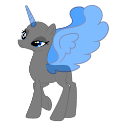 Size: 1028x1080 | Tagged: safe, artist:intfighter, imported from derpibooru, oc, oc only, alicorn, pony, alicorn oc, bald, base, bedroom eyes, eyelashes, horn, raised hoof, simple background, solo, transparent background, wings