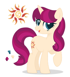 Size: 1280x1415 | Tagged: safe, artist:magicuniclaws, imported from derpibooru, oc, oc only, oc:sunny daze, pony, unicorn, female, magical lesbian spawn, mare, offspring, parent:sunset shimmer, parent:twilight sparkle, parents:sunsetsparkle, simple background, solo, transparent background