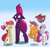 Size: 3000x2800 | Tagged: safe, artist:rocket-lawnchair, imported from derpibooru, apple bloom, fizzlepop berrytwist, scootaloo, sweetie belle, tempest shadow, earth pony, pegasus, pony, unicorn, blank flank tempest, bow, cape, chart, clothes, cutie mark, cutie mark crusaders, female, filly, floppy ears, flying, gradient background, grin, hair bow, levitation, magic, mare, nervous, nervous grin, one of us, smiling, telekinesis, the cmc's cutie marks, this will end in tears and/or death and/or covered in tree sap