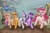 Size: 1280x854 | Tagged: safe, artist:violettacamak, imported from derpibooru, applejack, fluttershy, pinkie pie, rainbow dash, rarity, twilight sparkle, earth pony, pegasus, pony, unicorn, journey of the spark, concept art, female, flying, mane six, ponyville