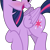 Size: 3178x3156 | Tagged: safe, artist:eagle1division, edit, imported from derpibooru, vector edit, twilight sparkle, alicorn, pony, blushing, cropped, female, open mouth, simple background, solo, transparent background, twilight sparkle (alicorn), vector