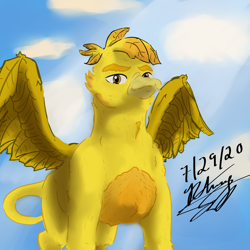 Size: 1500x1500 | Tagged: safe, imported from derpibooru, oc, oc:halcyon, griffon