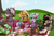 Size: 1764x1153 | Tagged: safe, artist:arume_lux, artist:cottonsweets, artist:luxsimx, imported from derpibooru, pinkie pie, oc, oc:ame, oc:cottonsweets, oc:efflorescence, oc:finny, oc:fionna, oc:mareota, oc:watermelon success, bat pony, earth pony, original species, pegasus, pony, unicorn, wolf, wolf pony, female, mare, pinkamena diane pie