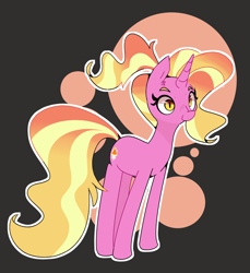 Size: 4200x4582 | Tagged: safe, artist:kindakismet, imported from derpibooru, luster dawn, pony, unicorn, female, mare, simple background, smiling, solo
