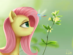 Size: 4724x3543 | Tagged: safe, artist:lin feng, imported from derpibooru, fluttershy, rainbow dash, breezie, pegasus, pony, breeziefied, cute, flower, high res, rainbow breez, shyabetes, species swap