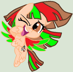 Size: 394x391 | Tagged: safe, artist:twidashfan1234, imported from derpibooru, oc, oc:firefly solstice, pegasus, pony, my little pony: pony life, flying, g4.5, trace