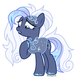 Size: 1900x1900 | Tagged: safe, alternate version, artist:shineyaris, imported from derpibooru, oc, oc only, oc:crystal ballad, earth pony, pony, clothes, earth pony oc, female, mare, simple background, solo, white background