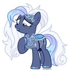 Size: 1900x1900 | Tagged: safe, alternate version, artist:shineyaris, imported from derpibooru, oc, oc only, oc:crystal ballad, earth pony, pony, clothes, earth pony oc, female, mare, simple background, solo, white background