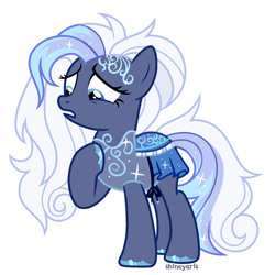 Size: 1900x1900 | Tagged: safe, alternate version, artist:shineyaris, imported from derpibooru, oc, oc only, oc:crystal ballad, earth pony, pony, clothes, earth pony oc, female, mare, simple background, solo, white background