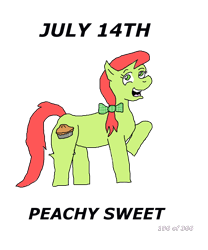 Size: 1000x1200 | Tagged: safe, artist:eunos, imported from derpibooru, peachy sweet, pony, the last roundup, apple family member, bow, digital art, female, hair bow, pigtails, simple background, solo, transparent background