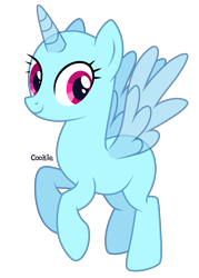 Size: 1660x2324 | Tagged: safe, artist:lazuli, artist:mint-light, imported from derpibooru, oc, oc only, alicorn, pony, alicorn oc, bald, base, eyelashes, horn, rearing, simple background, smiling, solo, transparent background, wings