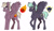 Size: 8032x4632 | Tagged: safe, artist:celestial-rainstorm, imported from derpibooru, oc, oc only, oc:iron weight, oc:thunderclap, pegasus, pony, absurd resolution, male, offspring, parent:cloudchaser, parent:dumbbell, parent:flitter, parent:thunderlane, parents:flitterlane, simple background, stallion, white background