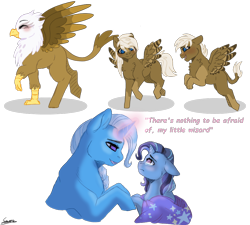 Size: 1000x900 | Tagged: safe, artist:icefeather24, imported from derpibooru, trixie, oc, griffon, hybrid, pegasus, simple background, transparent background