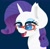 Size: 1920x1893 | Tagged: safe, artist:windy-pony, artist:windykirin, imported from derpibooru, rarity, pony, unicorn, female, glasses, lineless, mare, simple background, solo