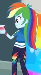 Size: 425x768 | Tagged: safe, imported from derpibooru, screencap, rainbow dash, equestria girls, equestria girls series, run to break free, spoiler:eqg series (season 2), ass, butt, cropped, cute, dashabetes, female, rainbow trail, rainbutt dash, solo