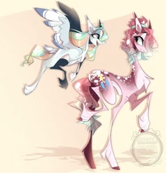 Size: 1024x1070 | Tagged: safe, artist:manella-art, imported from derpibooru, pinkie pie, oc, pegasus, pony, female, filly