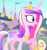 Size: 1390x1481 | Tagged: safe, imported from derpibooru, screencap, princess cadance, alicorn, pony, season 4, three's a crowd, colored wings, cropped, female, folded wings, gradient wings, hat, hoof shoes, mare, open mouth, raised hoof, solo, star swirl the bearded costume, wings