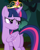 Size: 572x720 | Tagged: safe, imported from derpibooru, screencap, twilight sparkle, alicorn, pony, princess twilight sparkle (episode), big crown thingy, butt, crown, element of magic, female, folded wings, jewelry, mare, plot, regalia, solo, twibutt, twilight sparkle (alicorn), wings