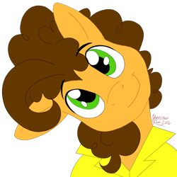 Size: 1334x1334 | Tagged: safe, artist:hufflepuffrave, imported from derpibooru, cheese sandwich, earth pony, pony, bust, cute, head tilt, male, simple background, solo, transparent background