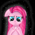 Size: 800x800 | Tagged: safe, artist:katya, imported from derpibooru, pinkie pie, earth pony, pony, darkness, female, pinkamena diane pie, sad, solo, sparkle