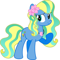 Size: 7678x7714 | Tagged: safe, artist:digimonlover101, artist:shootingstarsentry, imported from derpibooru, oc, oc only, oc:flower surfer, earth pony, pony, absurd resolution, female, mare, simple background, solo, transparent background