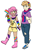 Size: 1327x2000 | Tagged: safe, artist:/d/non, imported from derpibooru, li'l cheese, little mac, human, arm warmers, bandaid, bandana, belt, bisexual pride flag, boots, clothes, ear piercing, earring, face paint, feet, female, freckles, gay, gay pride flag, genderfluid, genderfluid pride flag, hairband, hairclip, headcanon, holding hands, humanized, jeans, jewelry, lgbt headcanon, li'l mac n cheese, looking at each other, male, male feet, mismatched socks, nail polish, older li'l cheese, older little mac, open mouth, overalls, pansexual, pansexual pride flag, pants, piercing, pride, pride flag, sandals, sexuality headcanon, shipping, shirt, shoes, shorts, size difference, socks, stars, striped socks, suspenders, t-shirt, tanktop, torn clothes, wristband