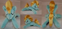 Size: 4322x2000 | Tagged: safe, artist:bastler, imported from derpibooru, lightning dust, pegasus, pony, eyes closed, female, irl, mare, photo, plushie, sleeping, solo