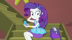 Size: 1920x1080 | Tagged: safe, imported from derpibooru, screencap, bulk biceps, rarity, costume conundrum, equestria girls, equestria girls series, spoiler:eqg series (season 2), geode of shielding, magical geodes, makeup, phone