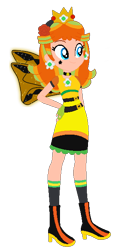 Size: 294x633 | Tagged: safe, artist:selenaede, artist:user15432, imported from derpibooru, fairy, human, equestria girls, barely eqg related, base used, boots, clothes, costume, crossover, crown, ear piercing, earring, equestria girls style, equestria girls-ified, fairy wings, fairyized, fingerless gloves, gloves, glowing, glowing wings, halloween, halloween costume, hallowinx, hand on hip, headband, high heel boots, high heels, holiday, jewelry, nintendo, piercing, princess daisy, rainbow s.r.l, regalia, shoes, simple background, solo, sparkly wings, super mario bros., transparent background, wings, winx, winx club, winxified, yellow dress, yellow wings