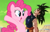 Size: 656x418 | Tagged: safe, editor:logan jones, imported from derpibooru, pinkie pie, earth pony, pony, 10 hours in photoshop, blood, defeated, dragon ball, dragon ball z, female, goku, humilliation, majestic as fuck, male, mare, meme, pinkie pie is god, shitposting, son goku, team four star in the comments, the weak should fear the strong, vector used