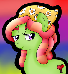 Size: 2309x2500 | Tagged: safe, artist:allythewolffy98, imported from derpibooru, tree hugger, earth pony, pony, female, mare, smiling, smirk, solo