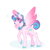 Size: 768x768 | Tagged: safe, artist:valkiria, derpibooru exclusive, imported from derpibooru, princess flurry heart, alicorn, pony, adult flurry heart, blushing, crown, cute, heart, horn, jewelry, looking at you, regalia, simple background, wings