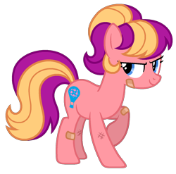 Size: 1232x1218 | Tagged: safe, artist:strawberry-spritz, imported from derpibooru, sundance, sundance (g2), sunsparkle, pony, bandaid, female, g2, g2 to g4, g4, generation leap, simple background, solo, transparent background