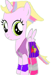 Size: 725x1071 | Tagged: safe, artist:matthewjabeznazarioa, imported from derpibooru, oc, oc only, oc:strawberry muffins, alicorn, pony, 1000 hours in ms paint, alicorn oc, boxing bra, boxing skirt, boxing trunks, capri leggings, clothes, crop top bra, cutie mark, cutie mark on clothes, digital art, dyed mane, dyed tail, exeron fighters, exeron gloves, exeron outfit, female, filly, fingerless gloves, frilly socks, gloves, hnnng, horn, leggings, martial arts kids, martial arts kids outfit, martial arts kids outfits, midriff, mma gloves, ms paint, ocbetes, quadrupedal, shoes, shorts, skirt, sneakers, socks, solo, sports bra, sports outfit, sports shorts, sports skirt, sports style, sporty style, trunks, underwear, wings, zipper sports bra