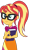 Size: 1024x1736 | Tagged: safe, alternate version, artist:emeraldblast63, imported from derpibooru, sunset shimmer, equestria girls, adorkable, book, clothes swap, cute, dork, female, glasses, hairstyle swap, meganekko, nerd, shimmerbetes, simple background, solo, sunspecs shimmer, transparent background