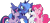 Size: 1753x804 | Tagged: safe, artist:lunarangel, edit, editor:lunarangel, imported from derpibooru, pinkie pie, princess luna, rarity, twilight sparkle, alicorn, earth pony, pony, unicorn, ^^, clothes, cute, eyes closed, female, group, happy, jewelry, lesbian, looking at each other, lunapie, lunararitwipie, polyamory, quartet, raised hooves, rarilight, rariluna, raripie, regalia, s1 luna, scarf, shipping, shoes, simple background, smiling, spread wings, transparent background, twiluna, twinkie, unicorn twilight, vector, wings