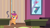 Size: 1920x1080 | Tagged: safe, imported from derpibooru, screencap, scootaloo, pegasus, pony, the big mac question, door, female, filly, foal, solo, spread wings, table, walking, wings