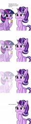 Size: 732x2928 | Tagged: safe, artist:tjpones, artist:tjpones edits, edit, imported from derpibooru, starlight glimmer, twilight sparkle, alicorn, pony, unicorn, confused, fading, medication, meme, my homie jerome, pills, ponified meme, schizophrenia, trixie's pills, twilight sparkle (alicorn), what a twist