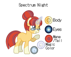 Size: 1500x1200 | Tagged: safe, artist:choisky13, imported from derpibooru, oc, oc only, oc:spectrum night (choisky13), pony, unicorn, female, glasses, magic, mare, offspring, parent:moondancer, parent:sunburst, parents:sundancer, simple background, solo, transparent background