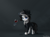 Size: 2600x1900 | Tagged: safe, artist:emeraldgalaxy, imported from derpibooru, rarity, pony, unicorn, rarity investigates, alcohol, chromatic aberration, clothes, detective rarity, digital art, female, glass, looking at you, mare, noir, smiling, solo, technically advanced, veil, wine, wine glass