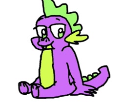 Size: 640x545 | Tagged: safe, artist:whistle blossom, imported from derpibooru, spike, dragon, cute, drawn on phone, looking at you, male, phone drawing, simple background, smiling, smiling at you, solo, spikabetes, white background, young