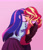 Size: 2700x3118 | Tagged: safe, artist:overlordneon, imported from derpibooru, sunset shimmer, twilight sparkle, human, equestria girls, clothes, duo, eyes closed, female, high res, jacket, kiss on the lips, kissing, lesbian, long skirt, pants, shipping, skirt, sunsetsparkle