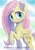 Size: 900x1274 | Tagged: safe, artist:grissaecrim, artist:raikoh, imported from derpibooru, fluttershy, pegasus, pony, female, looking at you, raised hoof, solo