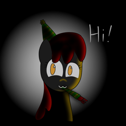 Size: 600x600 | Tagged: safe, artist:exemxetheexe, imported from derpibooru, apple bloom, pony, luna game, :3, adorabloom, creepybloom, creepypasta, cute