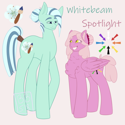 Size: 2500x2500 | Tagged: safe, artist:buttercupbella5182, imported from derpibooru, oc, oc only, earth pony, pegasus, pony, chest fluff, duo, earth pony oc, female, grin, male, mare, pegasus oc, smiling, stallion, tail wrap, wings