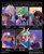 Size: 3897x4782 | Tagged: safe, artist:scribblecate, imported from derpibooru, moondancer, anthro, firefly (insect), hedgehog, human, insect, pony, unicorn, six fanarts, anthro with ponies, back to the future, boat, bust, clothes, crossover, dark skin, doc brown, female, gloves, king of red lions, kipo and the age of wonderbeasts, light, light spell, looking up, luz noceda, lying down, male, mare, marty mcfly, missing accessory, night, prone, scourge the hedgehog, smiling, sonic the hedgehog (series), stars, sunglasses, the legend of zelda, the owl house