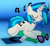 Size: 7200x6600 | Tagged: safe, artist:agkandphotomaker2000, imported from derpibooru, dj pon-3, vinyl scratch, pony, unicorn, album cover, dj glasses, earbuds, headphones, hearing to music, ipod, listening to music, mp3 player, music notes, pillow, resting, show accurate, simple background, vinyl disc, vinyl's glasses