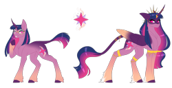 Size: 6270x3200 | Tagged: safe, artist:ohhoneybee, imported from derpibooru, twilight sparkle, alicorn, pony, absurd resolution, alternate design, female, simple background, solo, transparent background, twilight sparkle (alicorn)